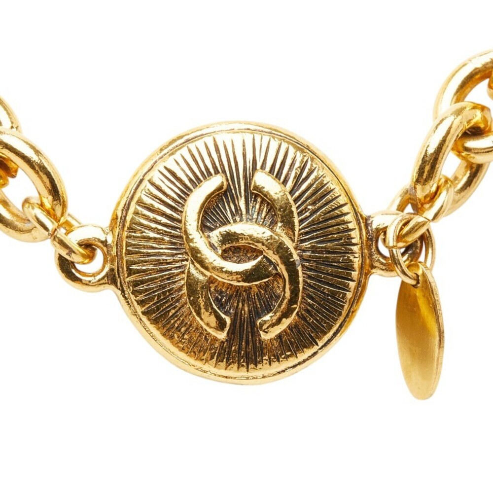 CHANEL Gold Logo Necklace - Picture 3 of 7